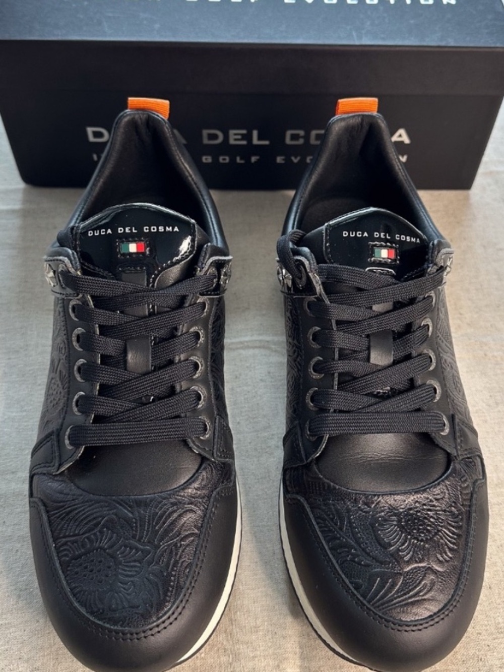Duca Del Cosma Women's US 8 Spikeless Leather Waterproof Golf Shoes - Italian